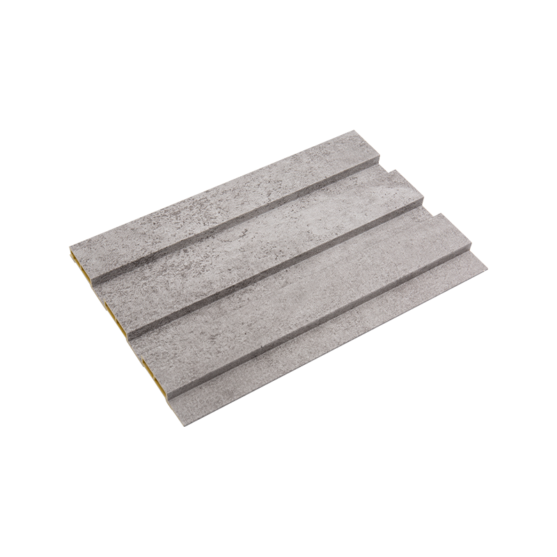 Välgjord 3d räfflad trä-plast väggpanel