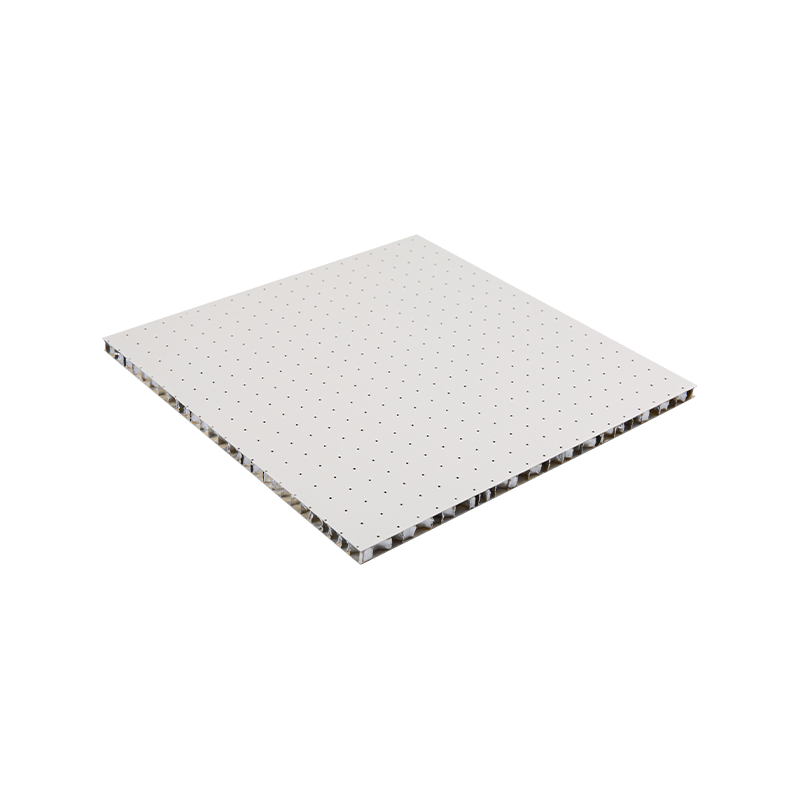 Ljudabsorberande ventilerande stabil struktur perforerade bikakepaneler