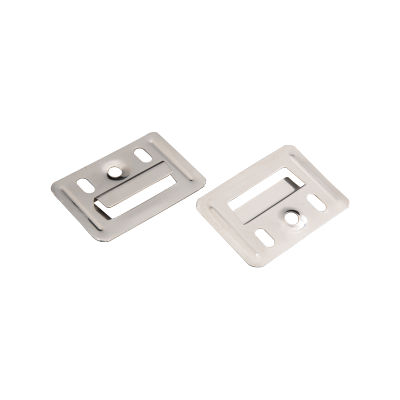 Osynlig plåt av rostfritt stål för anslutningar